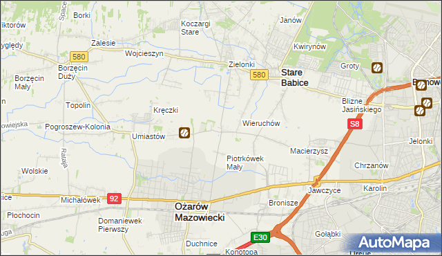 mapa Strzykuły, Strzykuły na mapie Targeo