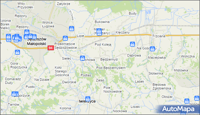 mapa Będziemyśl, Będziemyśl na mapie Targeo