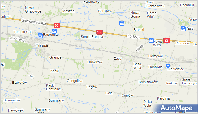 mapa Bieniewo-Wieś, Bieniewo-Wieś na mapie Targeo