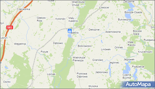 mapa Bobrowisko gmina Suwałki, Bobrowisko gmina Suwałki na mapie Targeo