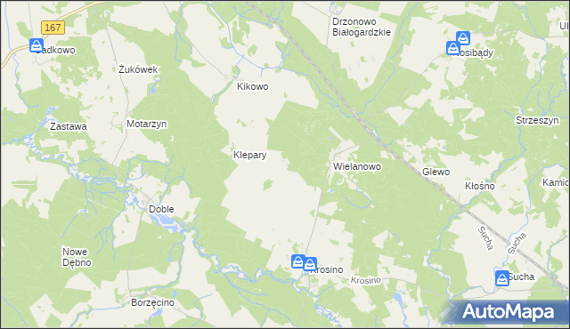 mapa Boleszkowice gmina Grzmiąca, Boleszkowice gmina Grzmiąca na mapie Targeo