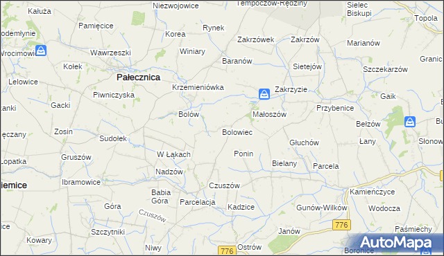 mapa Bolowiec, Bolowiec na mapie Targeo