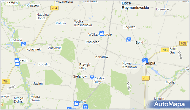 mapa Bonarów, Bonarów na mapie Targeo