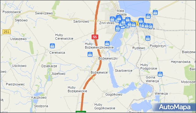 mapa Bożejewiczki, Bożejewiczki na mapie Targeo