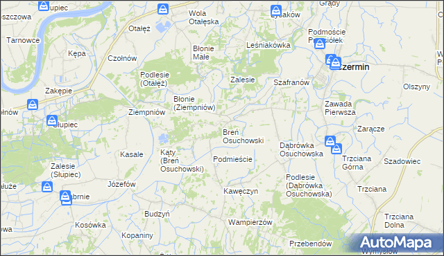 mapa Breń Osuchowski, Breń Osuchowski na mapie Targeo