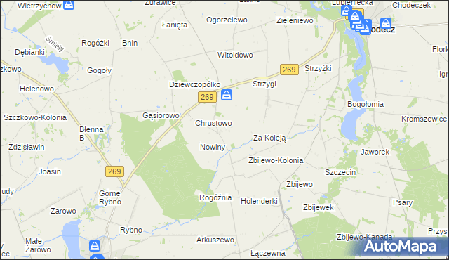 mapa Broniszewo gmina Przedecz, Broniszewo gmina Przedecz na mapie Targeo