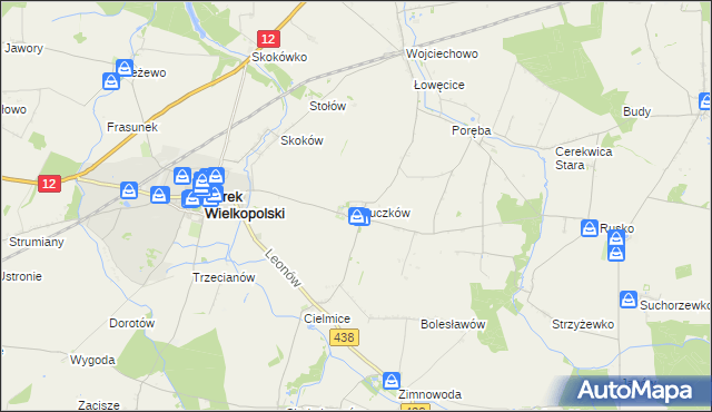 mapa Bruczków, Bruczków na mapie Targeo
