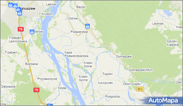 mapa Budy Podłęskie, Budy Podłęskie na mapie Targeo