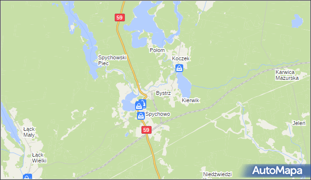 mapa Bystrz, Bystrz na mapie Targeo