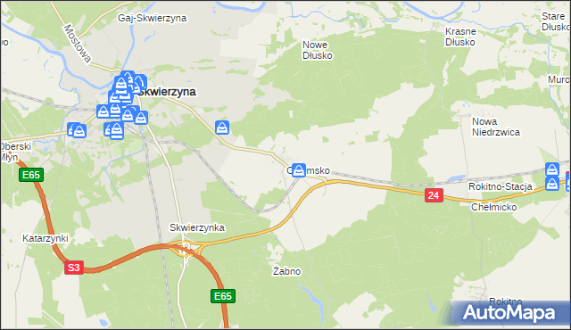 mapa Chełmsko, Chełmsko na mapie Targeo