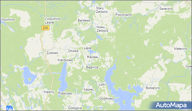 mapa Chróstowo gmina Polanów, Chróstowo gmina Polanów na mapie Targeo