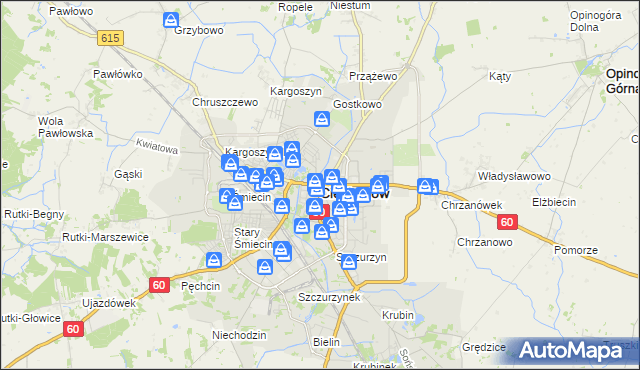 mapa Ciechanów, Ciechanów na mapie Targeo