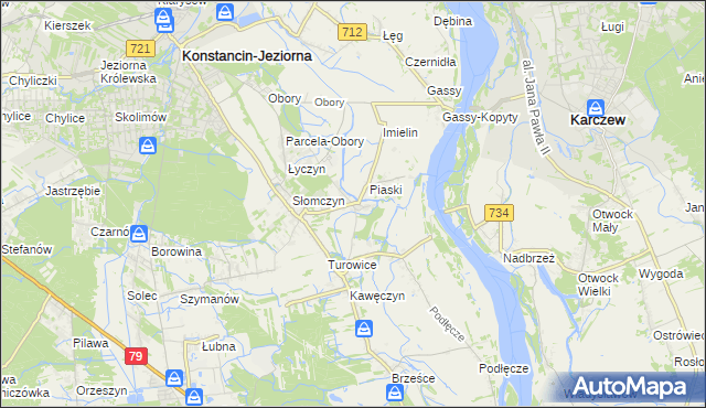 mapa Cieciszew, Cieciszew na mapie Targeo