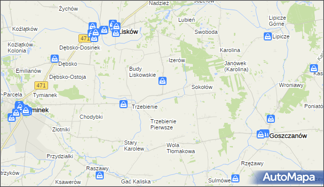 mapa Ciepielew, Ciepielew na mapie Targeo