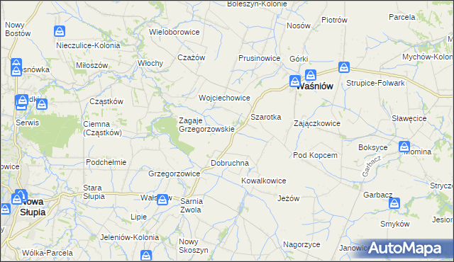 mapa Czajęcice, Czajęcice na mapie Targeo