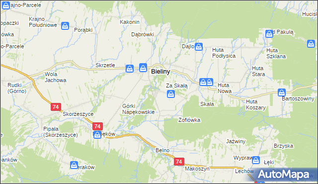 mapa Czaplów, Czaplów na mapie Targeo