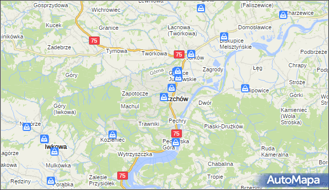 mapa Czchów, Czchów na mapie Targeo