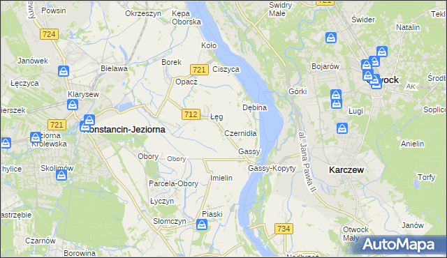 mapa Czernidła, Czernidła na mapie Targeo