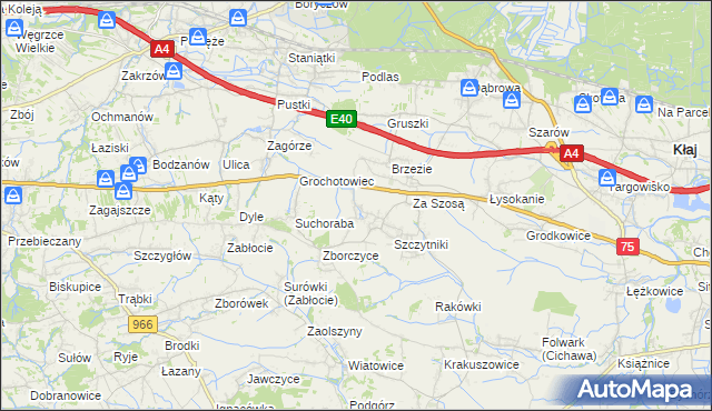 mapa Czyżów gmina Gdów, Czyżów gmina Gdów na mapie Targeo