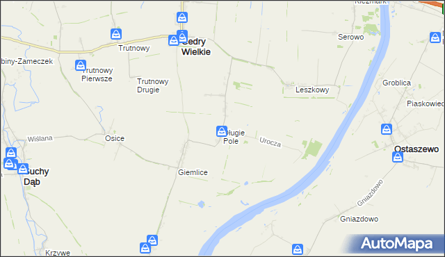 mapa Długie Pole, Długie Pole na mapie Targeo