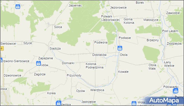 mapa Dobraków, Dobraków na mapie Targeo
