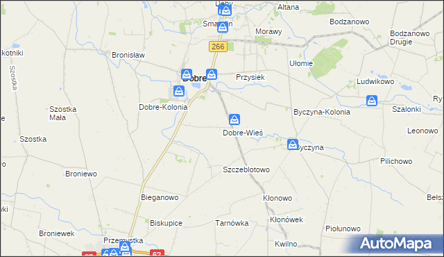 mapa Dobre-Wieś, Dobre-Wieś na mapie Targeo