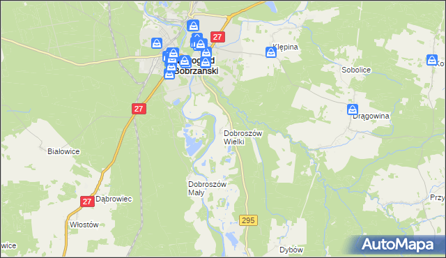 mapa Dobroszów Wielki, Dobroszów Wielki na mapie Targeo