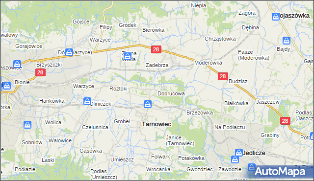 mapa Dobrucowa, Dobrucowa na mapie Targeo