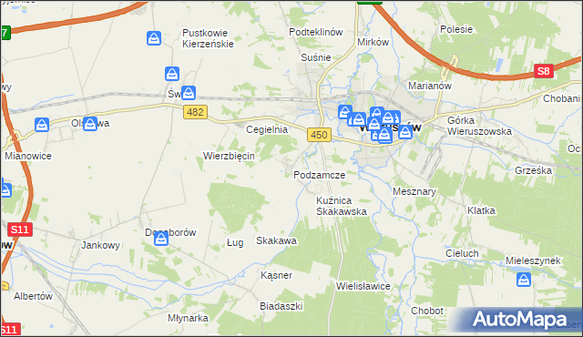 mapa Dobrydział, Dobrydział na mapie Targeo