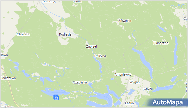 mapa Dołżyna, Dołżyna na mapie Targeo