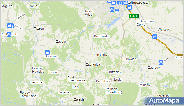 mapa Domatków, Domatków na mapie Targeo