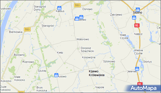 mapa Dorposz Szlachecki, Dorposz Szlachecki na mapie Targeo