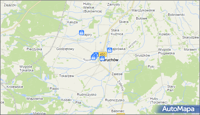 mapa Doruchów, Doruchów na mapie Targeo