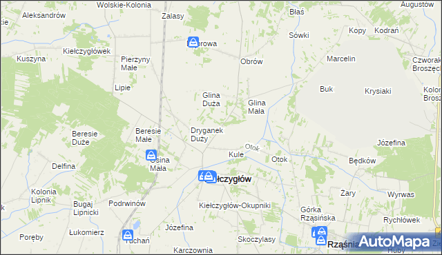 mapa Dryganek Mały, Dryganek Mały na mapie Targeo