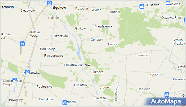 mapa Drzazgowa Wola, Drzazgowa Wola na mapie Targeo