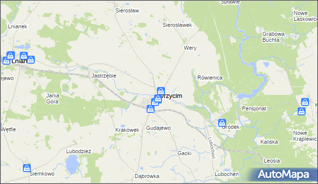 mapa Drzycim, Drzycim na mapie Targeo