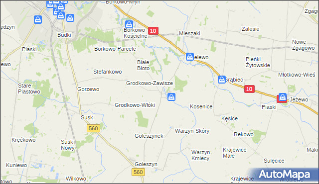 mapa Dziembakowo, Dziembakowo na mapie Targeo