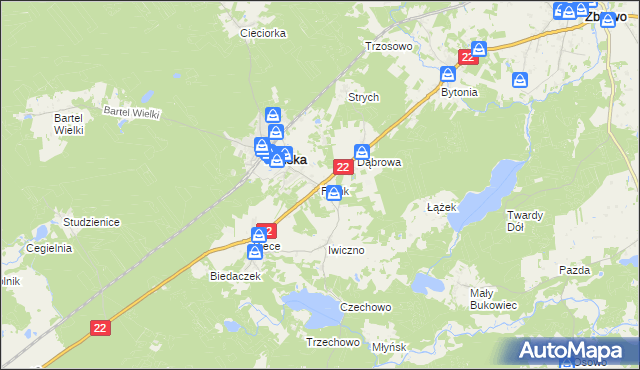 mapa Frank, Frank na mapie Targeo