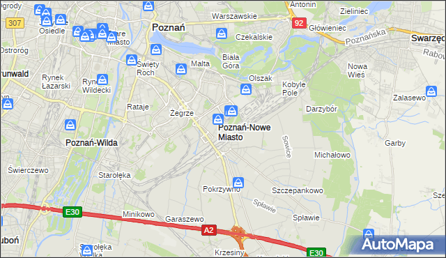 mapa Franowo, Franowo na mapie Targeo