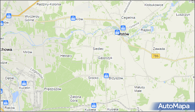 mapa Gąszczyk, Gąszczyk na mapie Targeo