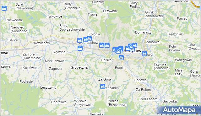 mapa Gbiska, Gbiska na mapie Targeo