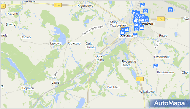mapa Gola Dolna, Gola Dolna na mapie Targeo