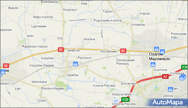 mapa Gołaszew, Gołaszew na mapie Targeo