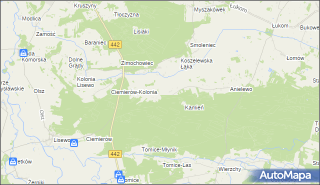 mapa Górne Grądy, Górne Grądy na mapie Targeo