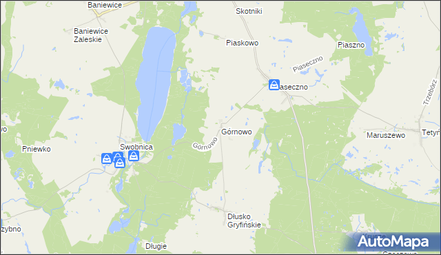 mapa Górnowo, Górnowo na mapie Targeo