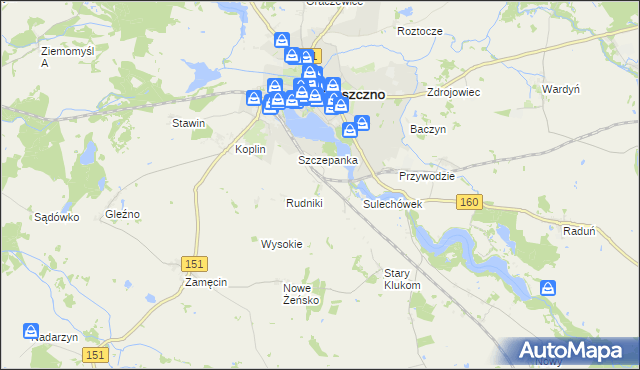 mapa Gostyczyn, Gostyczyn na mapie Targeo