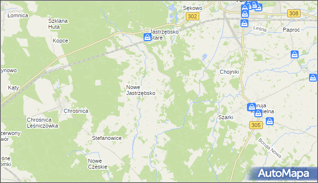 mapa Grubsko, Grubsko na mapie Targeo