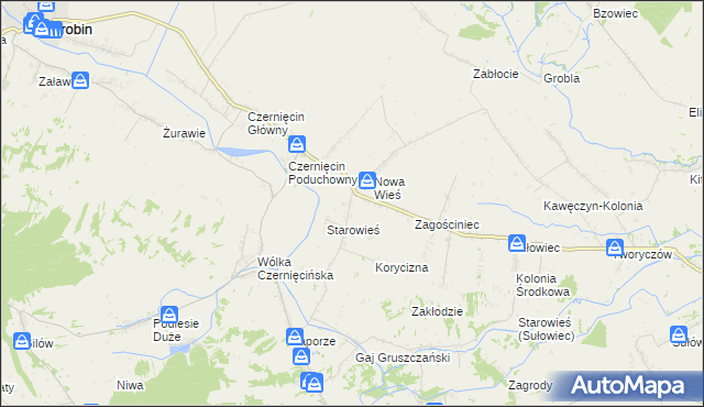 mapa Gruszka Zaporska, Gruszka Zaporska na mapie Targeo