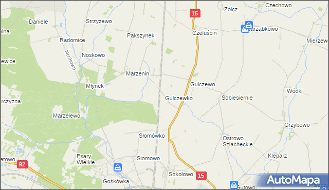 mapa Gulczewko, Gulczewko na mapie Targeo