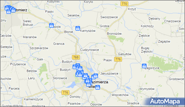 mapa Hołdowiec, Hołdowiec na mapie Targeo